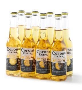 Corona set 8 flesjes