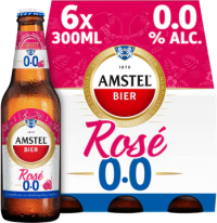 Amstel Rose 0.0 sixpack met flesjes van 30cl