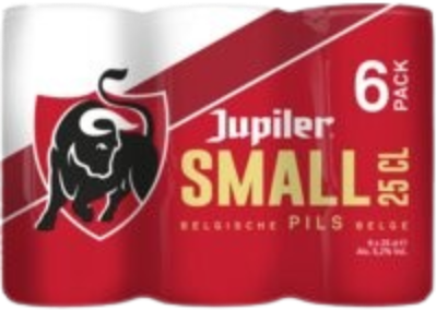 Jupiler Pils 6-pack met blikjes van 25cl Jupiler Pils 6-pack met blikjes van 25cl