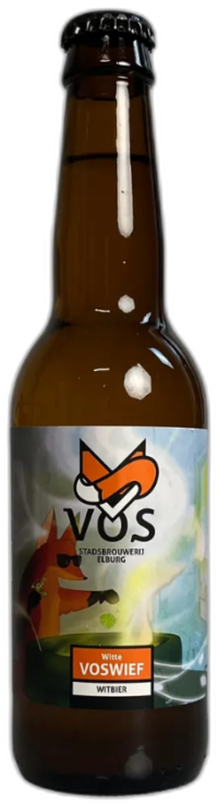 Witte Voswief flesje van 33cl