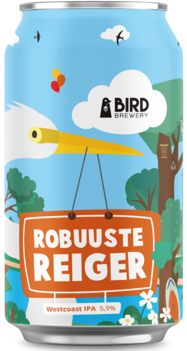 Bird Robuuste Reiger blikje van 33cl