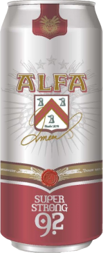 Alfa super strong 9.2 blik van 0.5 liter