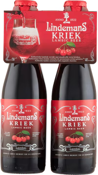 Lindemans Kriek Lambic set met 4 flesjes van 250ml