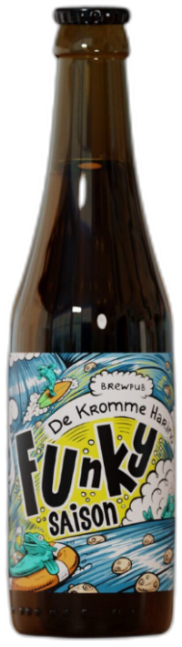 De Kromme Haring Funky Saison - Except The Little Fish flesje van 33cl