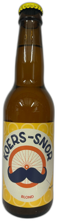 Koers-snor flesje van 33cl