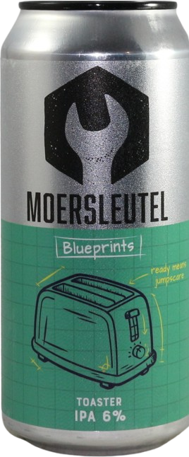Moersleutel Blueprints: Toaster blik van 44cl