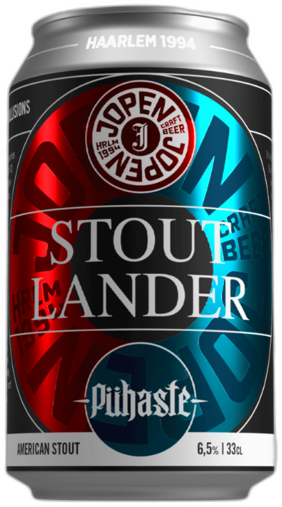 Jopen x Puhaste Stoutlander blikje van 33cl