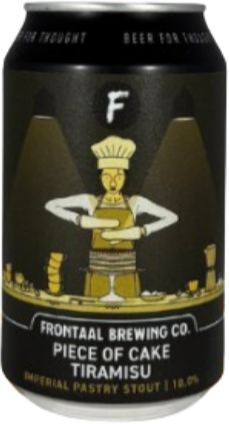 Frontaal Piece Of Cake Tiramisu blikje van 33cl