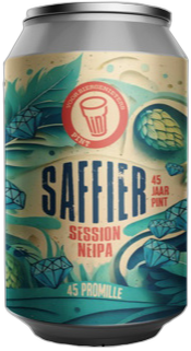 PINT Saffier Jubileumbier blikje van 33cl