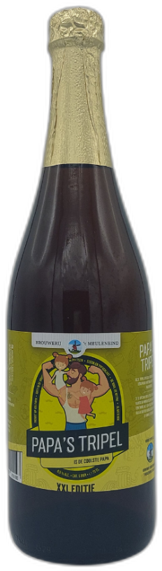Meuleneind Papa's Tripel fles van 75cl