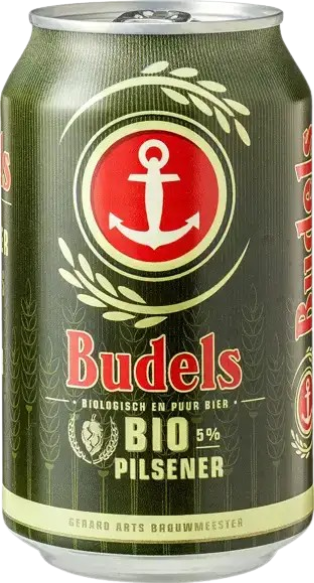 Budels Bio Pilsener blikje van 33cl