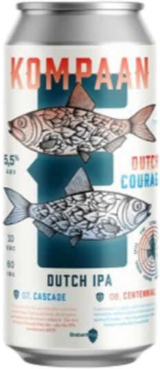 Kompaan Dutch Courage blik van 44cl