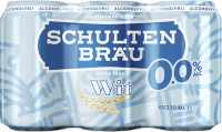 Schultenbräu Wit 0.0% sixpack met blikjes van 33cl