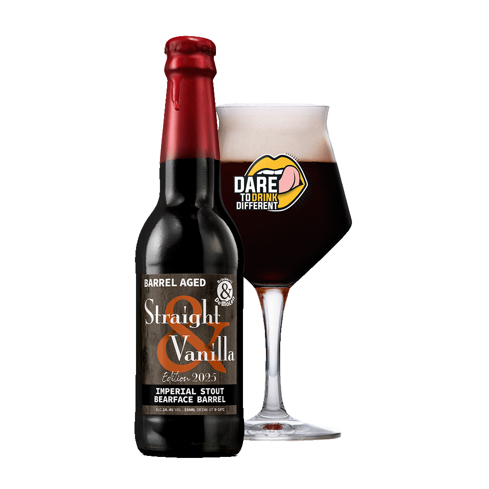 De Molen Straight & Vanilla Fles 33cl - Porter - 14.4% - 8721017802167