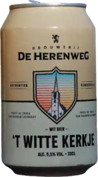 't Witte Kerkje bier blikje van 33cl