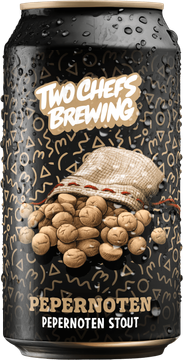 Two Chefs Pepernoten Stout blikje van 33cl Two Chefs Pepernoten Stout blikje van 33cl