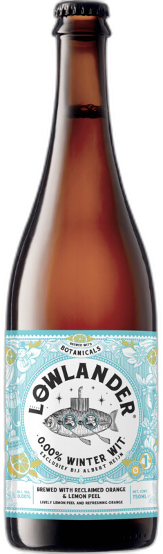 Lowlander 0.00% Winter Wit fles van 75cl
