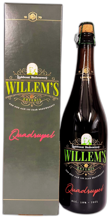 Lindeboom Willem's Quadrupel fles van 75cl Lindeboom Willem's Quadrupel fles van 75cl