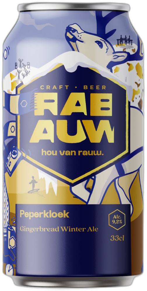 Rabauw Peperkloek blikje van 33cl