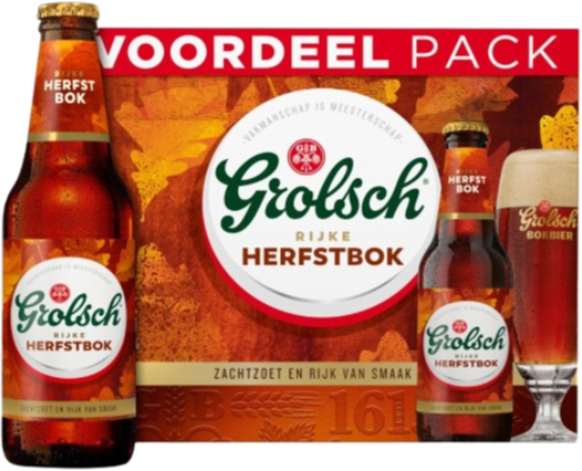 Grolsch Herfstbok doos met 12 flesjes van 30cl