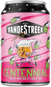 vandeStreek Centennial Fresh Hop West Coast IPA blikje van 33cl