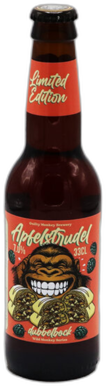 Guilty Monkey Apfelstrüdel Dubbelbock flesje van 33cl
