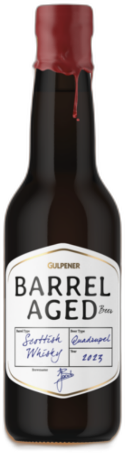 Gulpener Quadrupel Scottish Whiskey Barrel Aged flesje van 33cl