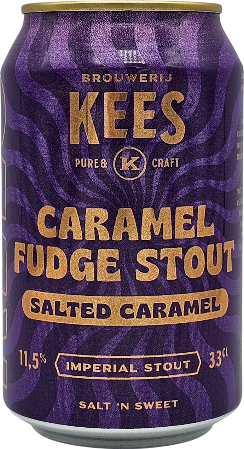 Kees Caramel Fudge Stout Salted Caramel blikje van 33cl
