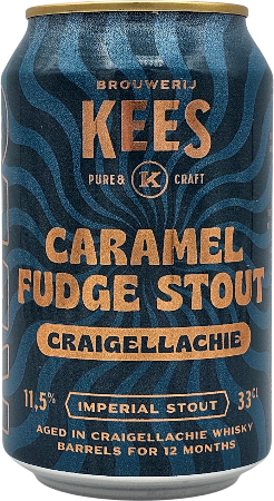 Kees Caramel Fudge Stout BA Craigellachie blikje van 33cl