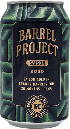 Brouwerij Kees Barrel Project 2025 Dark Saison Aged In Brandy Barrels blikje van 33cl