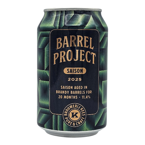 Brouwerij Kees Barrel Project 2025, Dark Saison Aged In Brandy Barrels - Saison Speciaalbier - Bestel dit bij Bierbink.nl