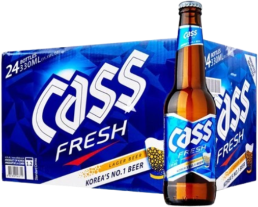 Cass Fresh Beer doos met 24 flesjes van 330ml