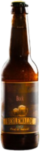 Bruine fles Berlewalde Herfst Bock bier van 33cl met etiket vooraanzicht.