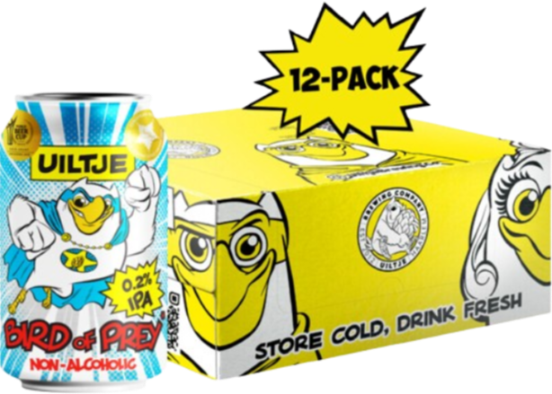Uiltje Bird of Prey 0.2% 12-pack met blikjes van 33cl