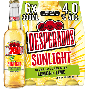 Desperados Sunlight Lemon & Lime 6x330ML bij Jumbo
