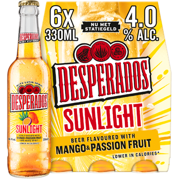 Desperados Sunlight Mango & Passionfruit 6x330ML bij Jumbo