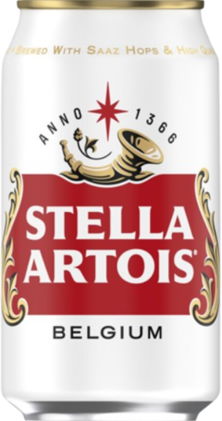 Stella Artois blikje van 355ml