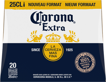 Corona Extra doos met 20 flesjes van 25cl