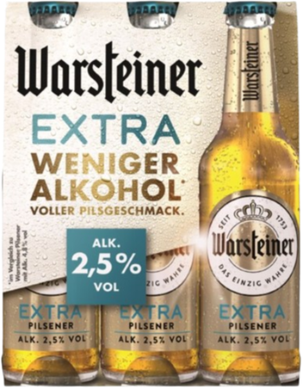 Warsteiner Extra 6-pack met flesjes van 33cl
