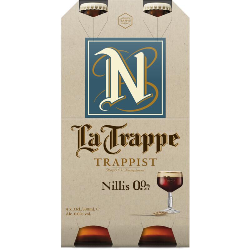 La Trappe La Trappe Trappist nillis 0.0 4-pack