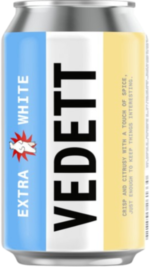 Vedett White blikje van 33cl
