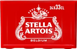 Rood Stella Artois Krat met 24 flesjes van 33cl