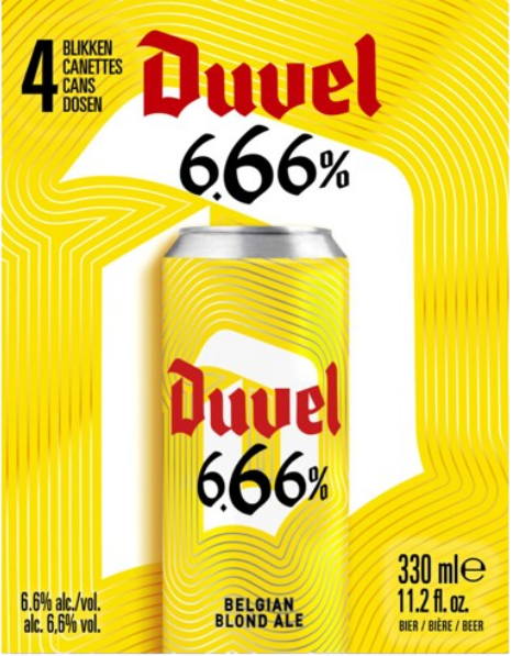 Duvel 666 4-pack met blikjes van 33cl