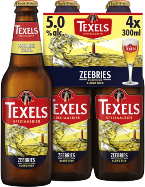 Texels Zeebries Blond 4-pack met flesjes van 30cl