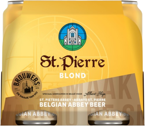 St. Pierre Blond 4-pack met blikjes van 33cl
