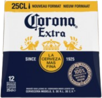 Corona Extra doos met 12 flesjes van 25cl