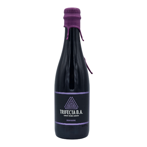 Frontaal Trifecta B.A. (Bravoure) - Stout Speciaalbier - Bestel dit bij Bierbink.nl