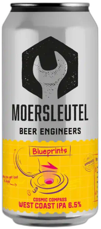 Moersleutel Blueprints: Cosmic Compass blik van 44cl