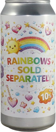 White Dog Rainbows Sold Separately blik van 44cl