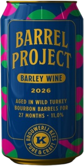 Kees Barrel Project 2026 Barley Wine blikje van 33cl
